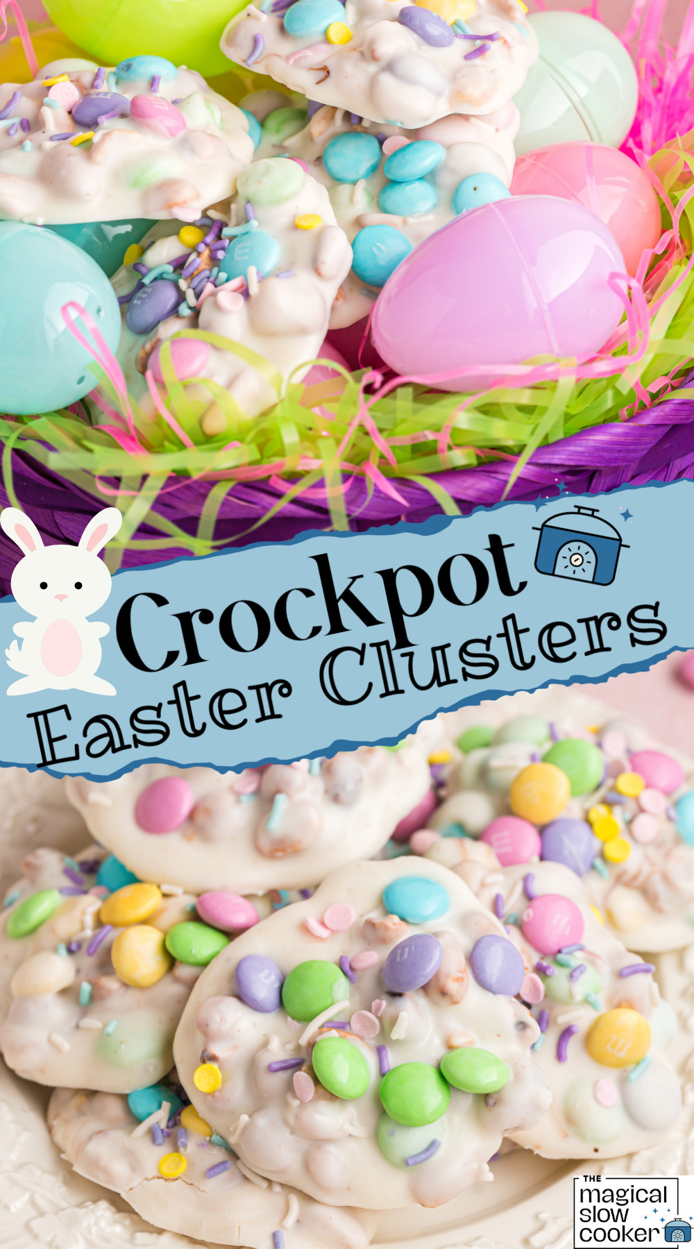 2 images of easter clusters.