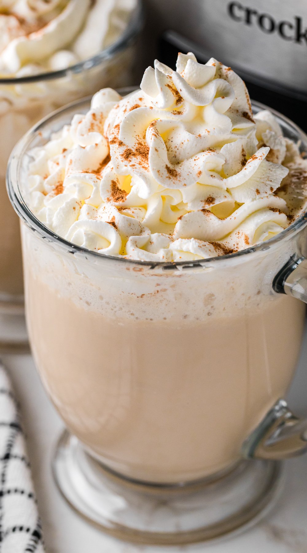 long image of slow cooker hot white russians.