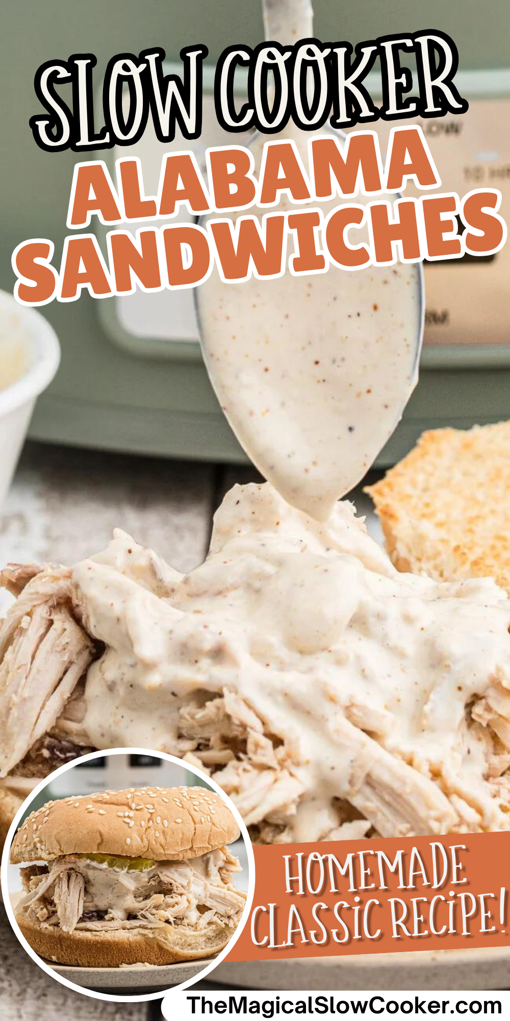 Alabama sandwiches images with text overlay for pinterest.